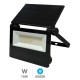 Aplique solar 1800lum con sensor negro