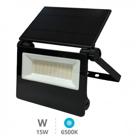 Aplique solar 1800lum con sensor negro