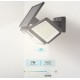 Aplique solar 700lum orientable