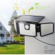Aplique solar 700lum orientable
