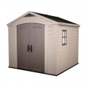 Cobertizo de resina Factor beige 257x255x243cm 6,3m2
