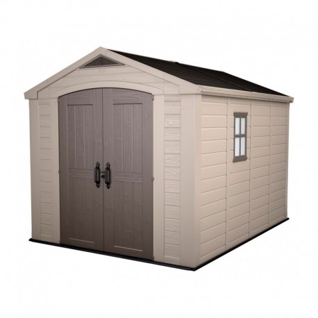 Cobertizo de resina Factor beige 257x332x243cm 8,1m2