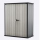 Cobertizo de resina High Store gris 140x74x170cm