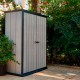 Cobertizo de resina High Store gris 140x74x170cm