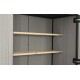 Cobertizo de resina High Store gris 140x74x170cm