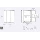 Cobertizo de resina High Store gris 140x74x170cm