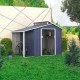 Cobertizo de metal con tragaluz Marlow 355x193x237cm 6,85m2