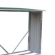Leñero de metal Holman verde 182x75x160cm