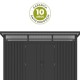 Cobertizo de metal Harz 290x251x223cm 7,29m2