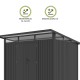 Cobertizo de metal Harz 290x251x223cm 7,29m2
