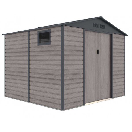 Cobertizo de metal Surrey imitación madera 277x219x255cm 7,06m2