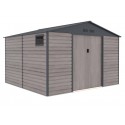 Cobertizo de metal Surrey imitación madera 340x226x319cm 10,85m2