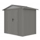 Cobertizo de metal Grunewald gris 240x168x220cm 4,03m2