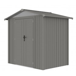 Cobertizo de metal Grunewald gris 240x168x220cm 4,03m2