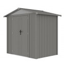 Cobertizo de metal Grunewald gris 240x168x220cm 4,03m2