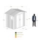 Cobertizo de metal Grunewald gris 240x168x220cm 4,03m2