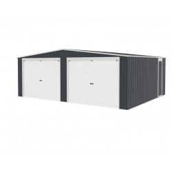 Garaje de metal Warwick antracita 513x637x241cm 32,68m2