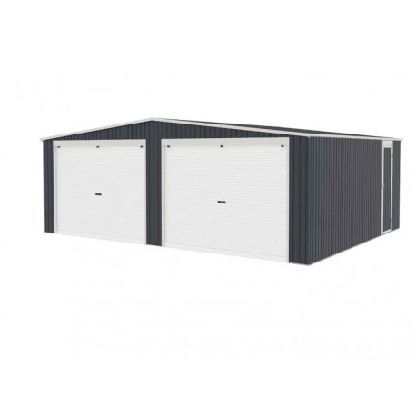 Garaje de metal Warwick antracita 513x637x241cm 32,68m2