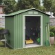 Cobertizo de metal Light Verde 261x202x202cm 5,27m2