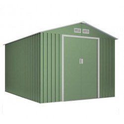 Cobertizo de metal Light Verde 258x313x202cm 8,08m2