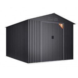 Cobertizo de metal Light Antracita 258x313x202cm 8,08m2