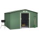 Cobertizo de metal Light Verde 322x324x205cm 10,2m2