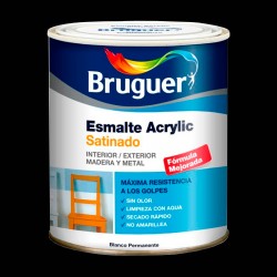 Esmalte acrílico satinado negro