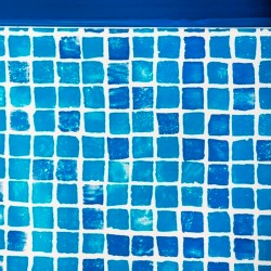 Liner color gresite para piscina Gre ovalado 50/100mm altura 132cm