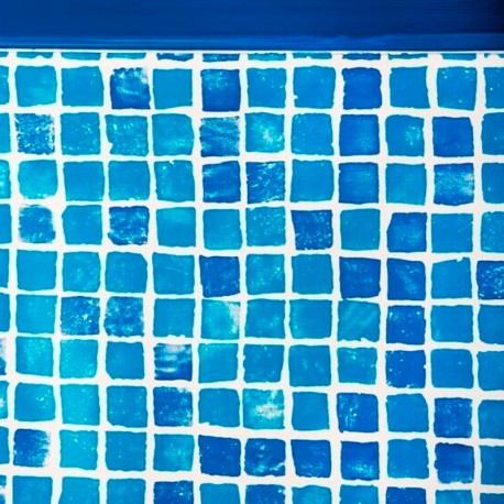Liner color gresite para piscina Gre ovalado 50/100mm altura 132cm