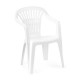 Silla apilable efecto ratán Scilla