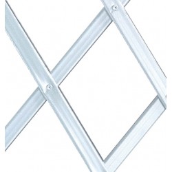 Celosía extensible de PVC blanco Catral