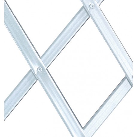 Celosía extensible de PVC blanco Catral