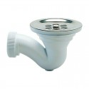 Válvula sifónica de polipropileno/acero para plato de ducha 1 1/2"