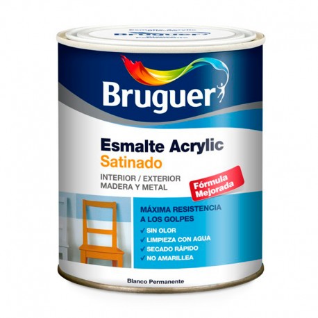 Esmalte acrílico satinado blanco