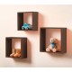 Estantería triple estantes forma de cubo