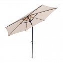 Parasol de acero con manivela 2,7 metros