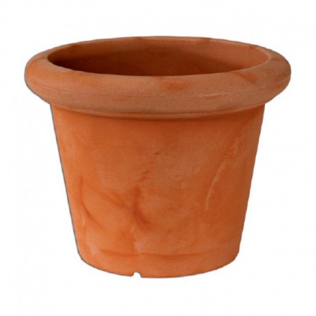 Maceta rústica de polietileno Rosa