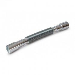 Tubo extensible orientable cromado para sifón