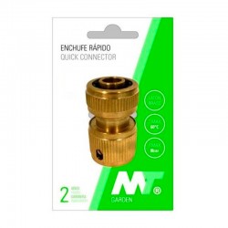 Conector enlace rápido de latón para manguera