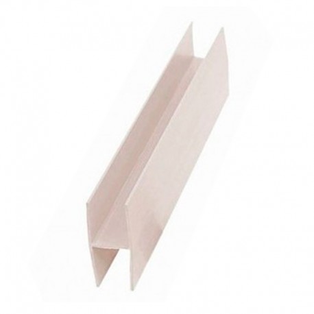 Perfil de plástico en -H- 205cm