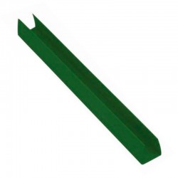 PERFIL PLASTICO -U- VERDE 212CM.