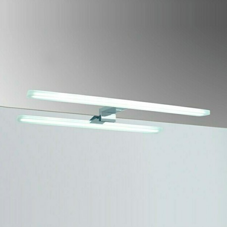 Aplique LED cromo Round para espejo de baño