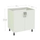 Mueble cocina para fregadero 2 puertas