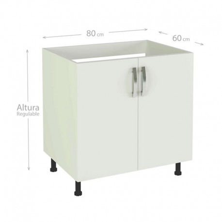 Mueble cocina para fregadero 2 puertas