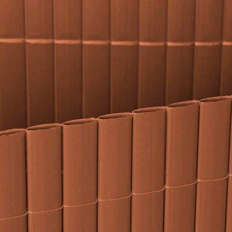 Cañizo PVC doble cara marrón 12mm