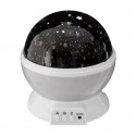 Lámpara nocturna decorativa LED proyección de estrellas