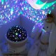 Lámpara nocturna decorativa LED proyección de estrellas
