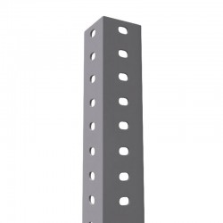 Barra metal galvanizada para estantería