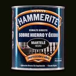 Pintura esmalte martelé negro Hammerite