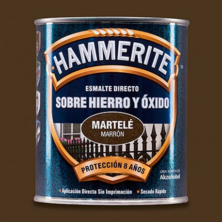 Pintura esmalte martelé marrón Hammerite